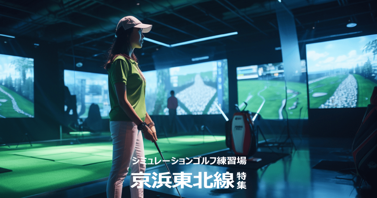 京浜東北線沿線でシミュレーションゴルフ練習場を探してみた